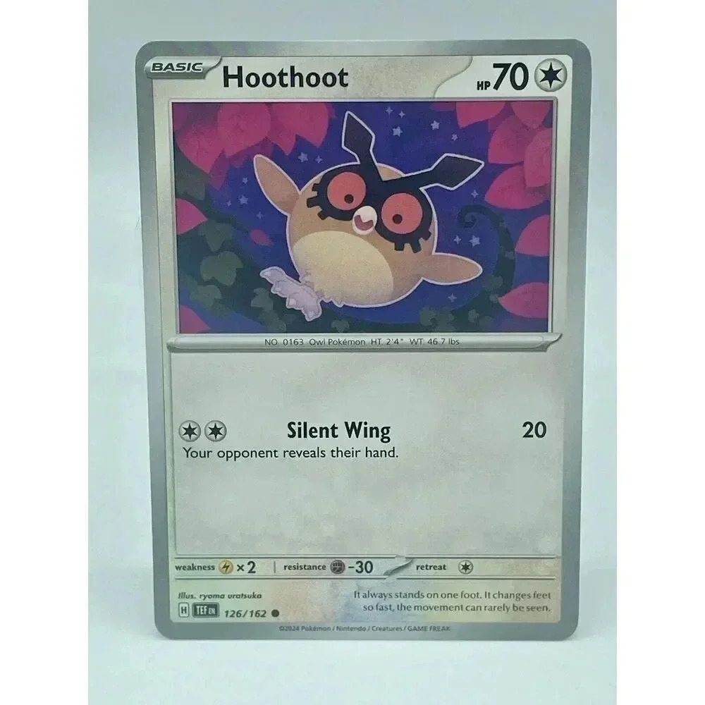 Hoothoot 126/162 Common Temporal Forces Non Holo Pokemon TCG Mint Unplayed